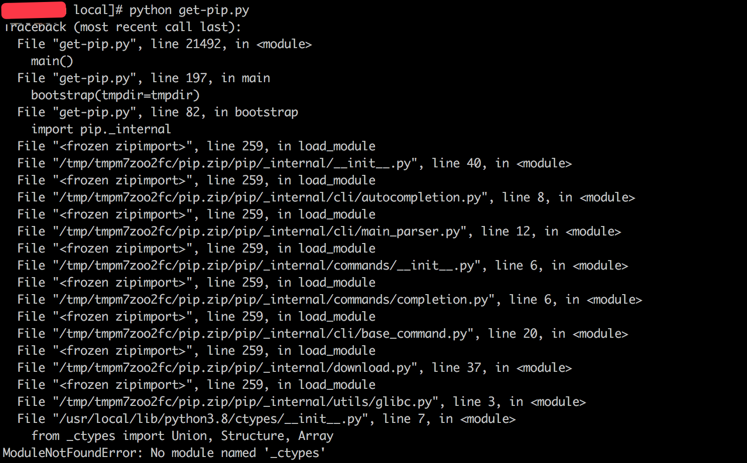 Pip install Python. MODULENOTFOUNDERROR: no Module named 'Pip'. Bin в питоне. Python использование ctypes Linux.